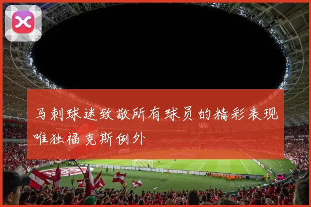 马刺球迷致敬所有球员的精彩表现唯独福克斯例外